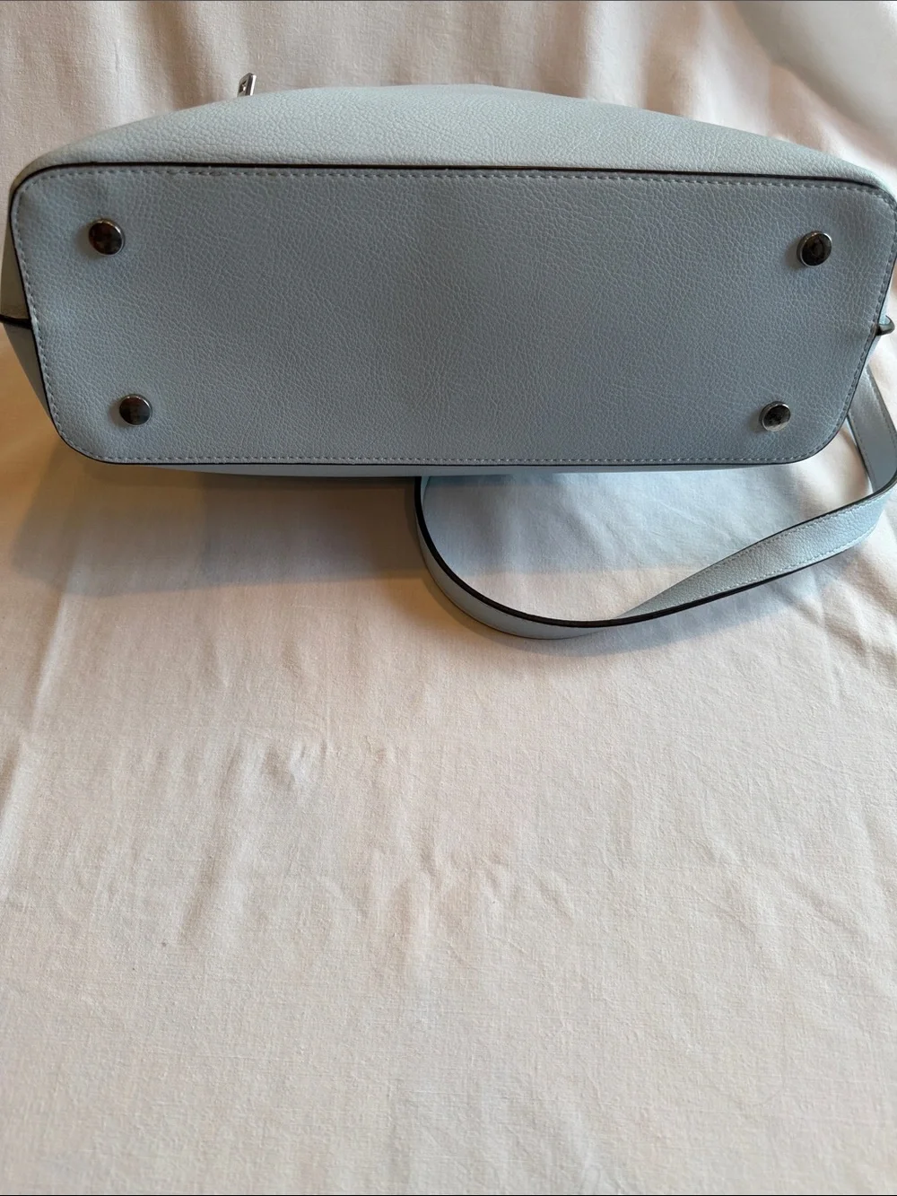 INC International Concepts Light Blue Studded Top-Handle Satchel